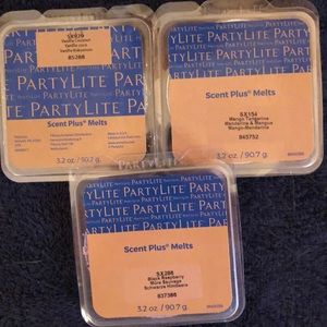 3 Pack Party Lite Scent Plus Wax Melts - Fruity Scents